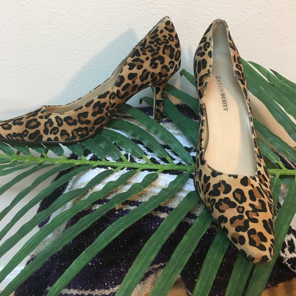 Karen Scott leopard print Marlo heels
